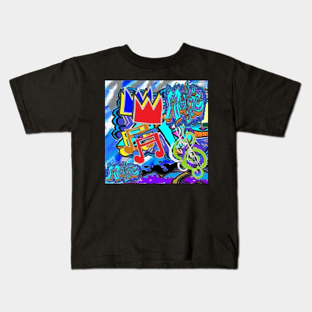 graffiti images doodle Kids T-Shirt by LowEndGraphics